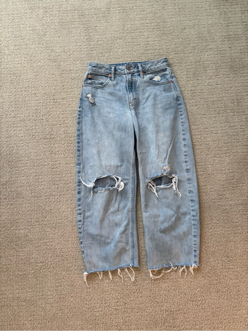 GAP Light Blue Distressed Boyfriend Jeans